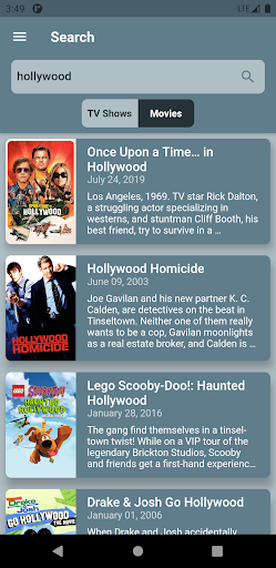 Android application Subtitlelele screenshort