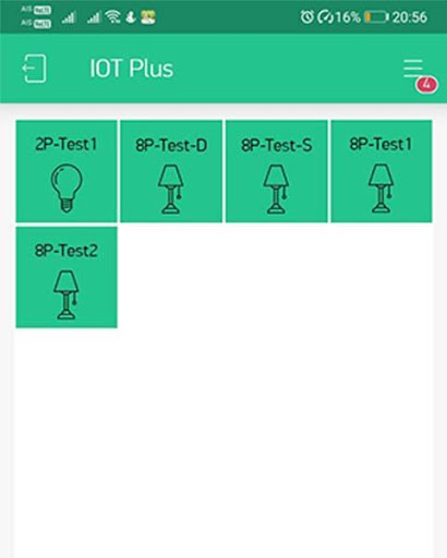 Android application VIP IoT Plus screenshort