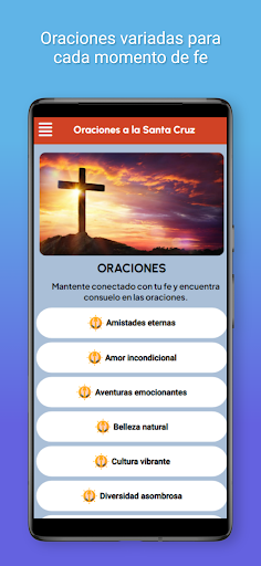 Android application Oraciones a la Santa Cruz screenshort