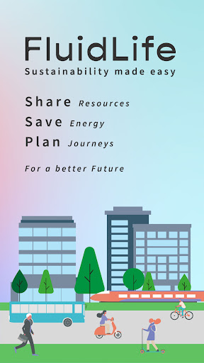 Android application FluidLife: Sharing resources screenshort