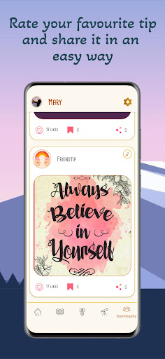 FriendTip -> Daily Quotes Screen 3