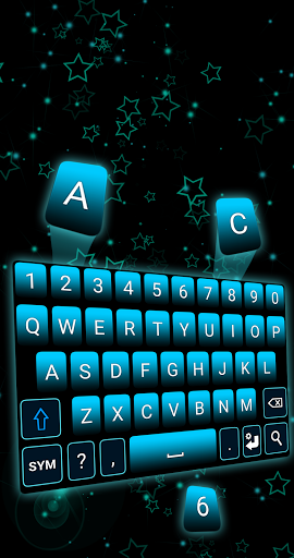 Android application Blue Keyboard screenshort