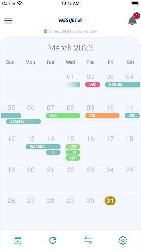 Android application WS CrewView screenshort