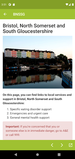 Android application Eating Disorder Support screenshort