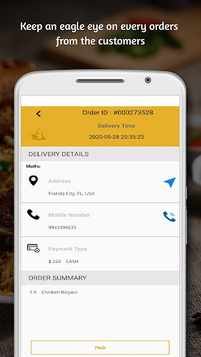 Frescofud Delivery Screen 3