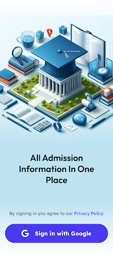 Android application Admission Map screenshort