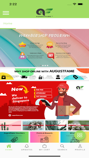Android application Augustfame screenshort