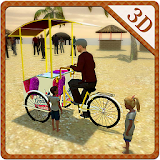 Beach Ice Cream Delivery Bike icon