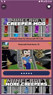 Creeper Mod for MCPE