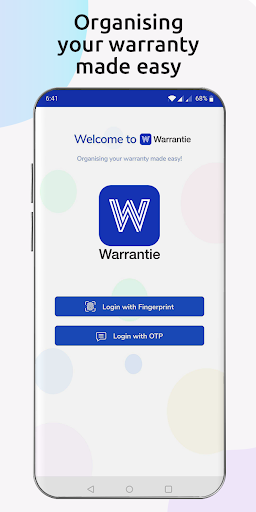 Android application Warrantie screenshort
