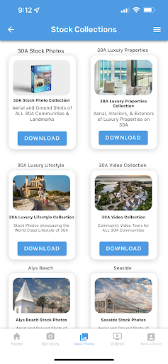Android application 30A Photography screenshort