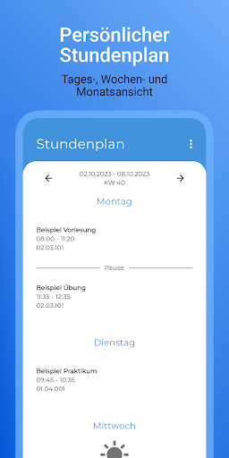 Android application HRW Stundenplan Inst. Info. screenshort