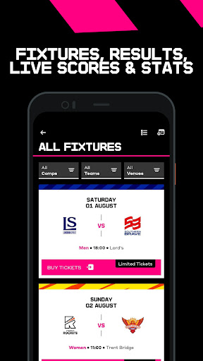 The Hundred: The Official App एंड्रॉइड ऐप स्क्रीनশॉट 5
