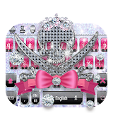 Pink Diamond skull Keyboard icon