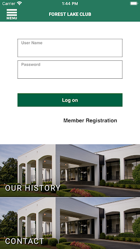 Android application Forest Lake Club screenshort