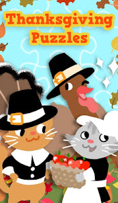 Imágen 11 Kids Thanksgiving Puzzles Full android