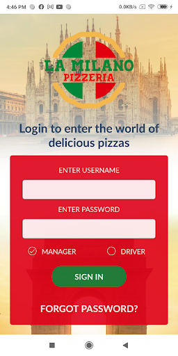Android application LaMilano Manager screenshort