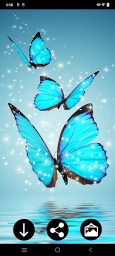 Android application Neon Butterflies Wallpapers screenshort