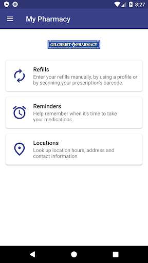 Android application Gilchrist Pharmacy screenshort