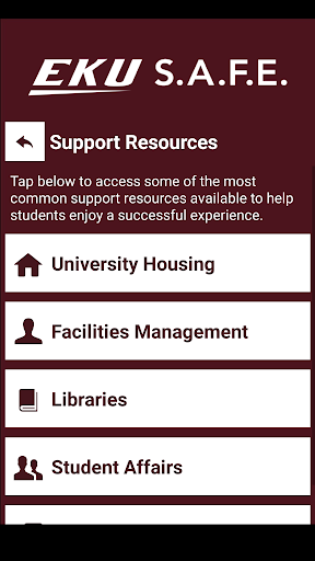 S.A.F.E. - Safety App for EKU Screenshot