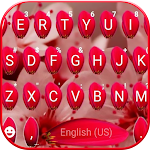 Cover Image of Télécharger Love Rose Keyboard Theme  APK