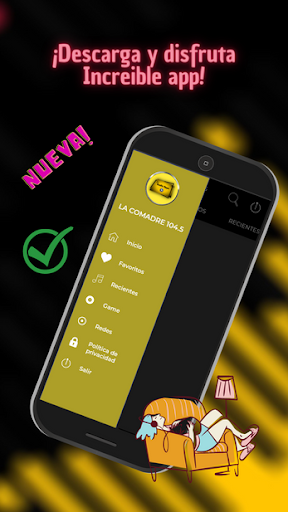 Android application La Comadre 104.5 Radio Pachuca screenshort