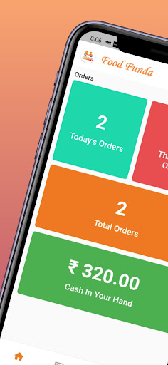 Android application Food Funda - Delivery Boy screenshort