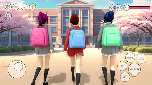 Android application Senpai School Simulator screenshort