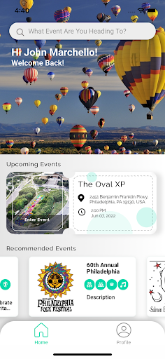 Upped Events Screen 2