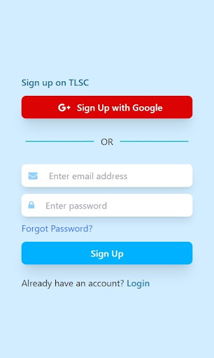 Android application TLC screenshort