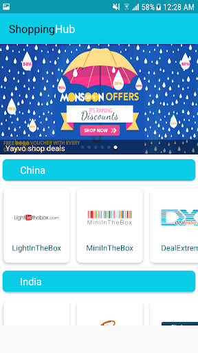 Shopping Hub Screen 2