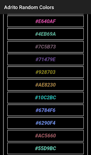 Adrito Random Color Generator Screen 3