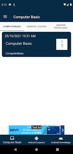 Android application IT Lessons screenshort
