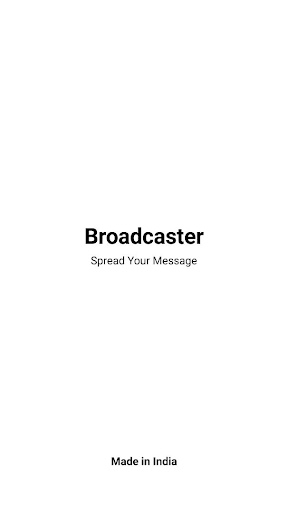 Android application Broadcaster screenshort
