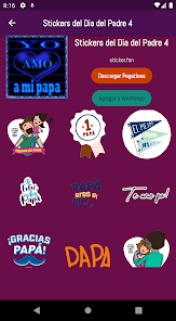 Screenshot 12 Stickers del Dia del Padre android