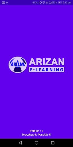 Android application Arizan E-Learning screenshort