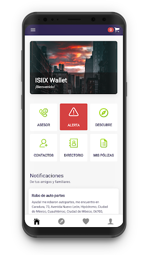 Android application ISIIX Wallet screenshort