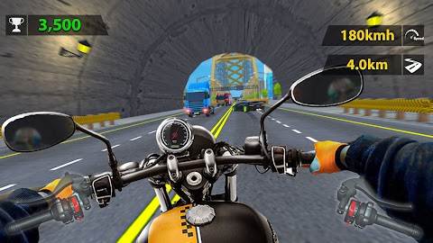 トラフィック バイク レーサー ゲームのおすすめ画像2