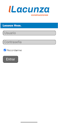 Android application Construcciones Lacunza screenshort