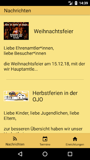 Android application OJO App screenshort