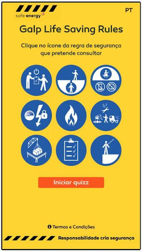 Android application Galp Life Saving Rules screenshort