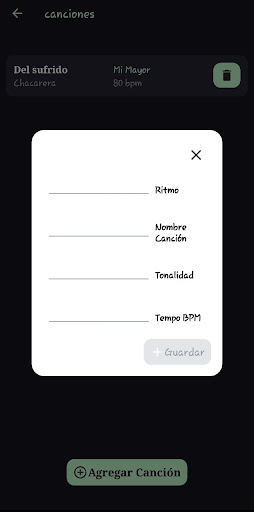 Android application songsbook screenshort
