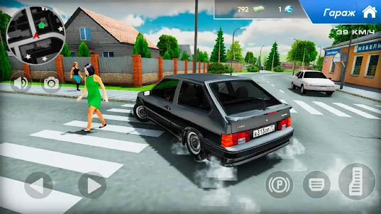 Lada 2113 Russian City Driving