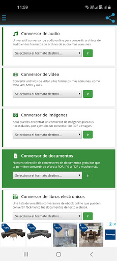 Convertidor De Archivos Screen 2