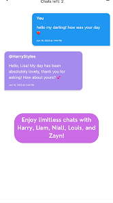 Captura 2 Chat with AI for One Direction android