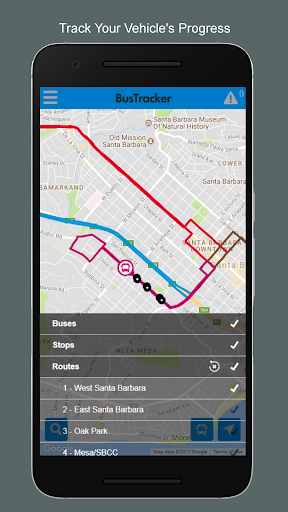 SBMTD BusTracker Screen 2