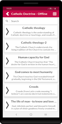Catholic Doctrine - Offline Screen 2
