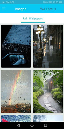 Android application Raining Wallpaper screenshort