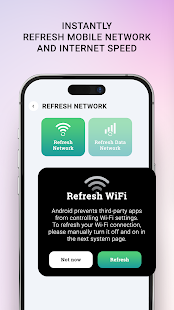 Network Signal Refresh & Test Screenshot