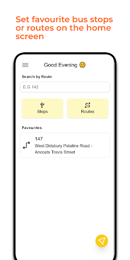 Android application Manchester Buses screenshort